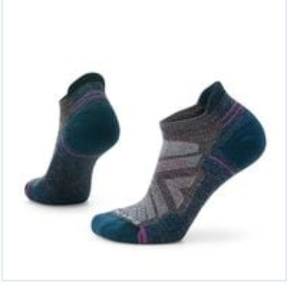 Smartwool Women's Small Hike Light Cushion Low Ankle Socks Charcoal Teal NWT - Picture 1 of 1